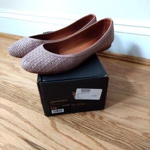Frye Genuine Leather Woven Flats
